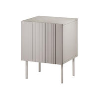 NACHTTISCH-SET Isla (2 Stück) - Beige, Holzwerkstoff/Metall (45/59/40cm) - MIRJAN24