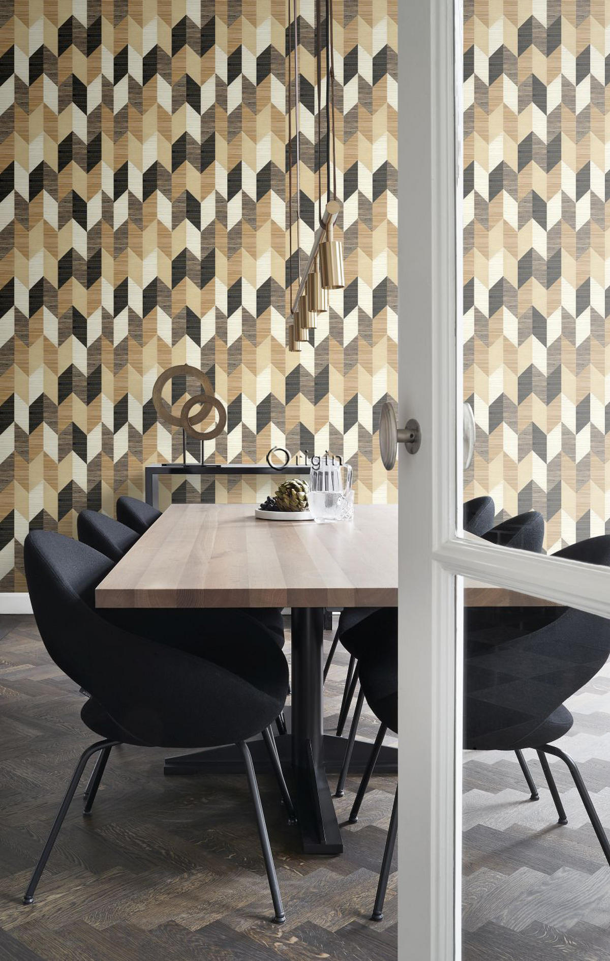 XXL-VLIESTAPETE 3D Grasmuster 50 x 900 cm - Braun, Papier (50/900cm) - Origin Wallcoverings