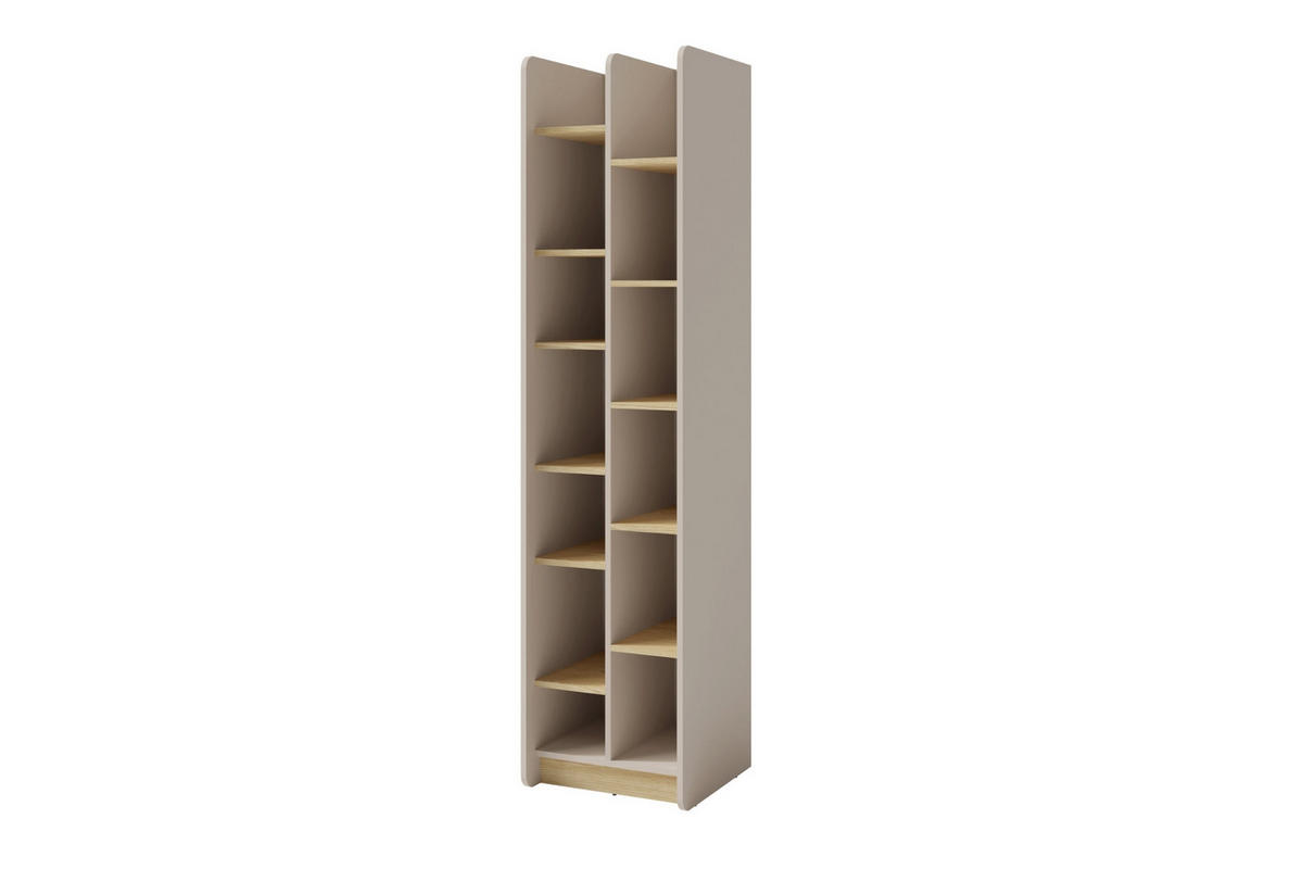 JUGENDZIMMER ALBI 1 in Sandbeige / Geölte Eiche 6-teilig - Eichefarben/Beige, Holzwerkstoff (577/195/88cm) - Deine Möbel 24