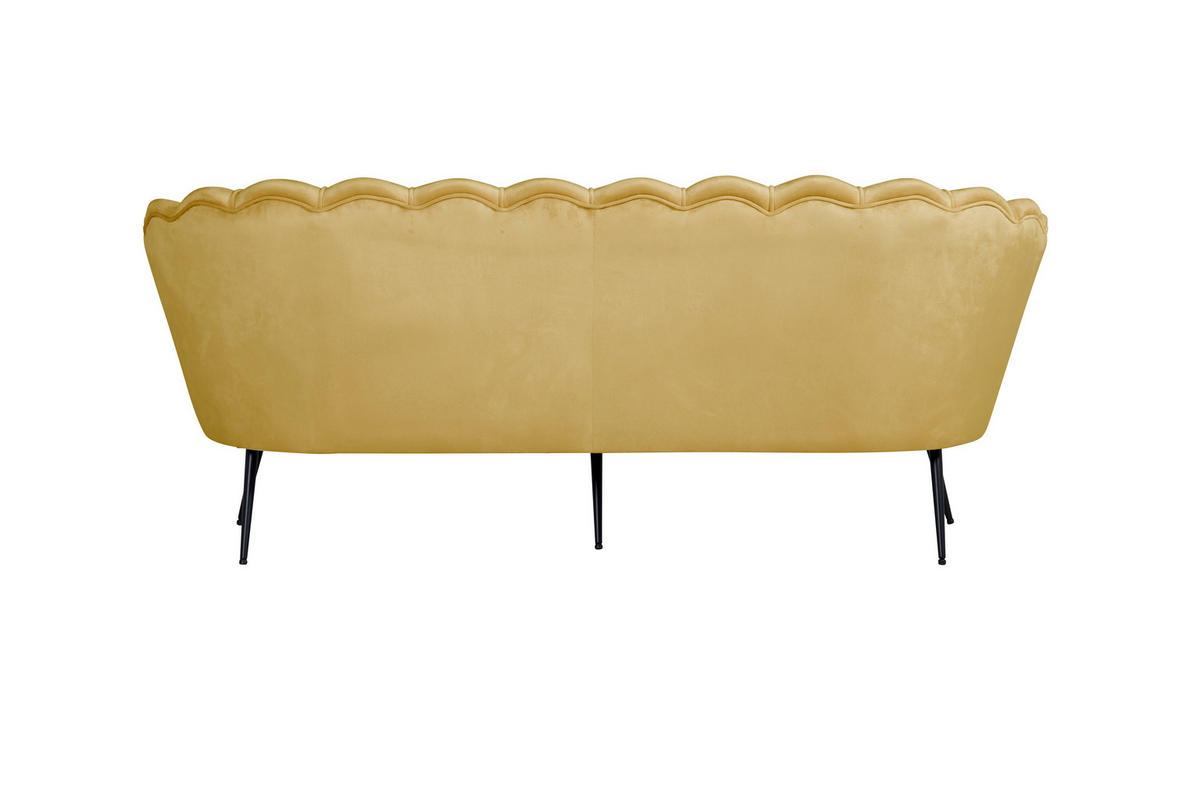 3-SITZER SOFA currygelb - Gelb, Textil (78/79/181cm) - ebuy24