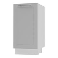 KÜCHENUNTERSCHRANK Kvantum D1D/40 Dust Grey Matt / Weiß Matt 40 / 50 / 82cm - Weiß/Grau, Holz/Holzwerkstoff (40/82/50cm) - Feldmann-Wohnen