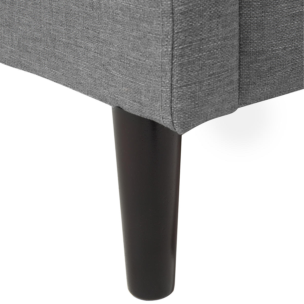 POLSTERBETT 160/200cm Grau Colmar - Grau, Textil (160/200cm) - Beliani