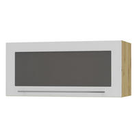 KLAPPHÄNGESCHRANK Kvantum W4BS/80-AV Weiß Matt / Eiche Artisan Matt 80 / 32,5 / 36cm - Eiche Artisan/Weiß, Holz/Holzwerkstoff (80/36/32.5cm) - Feldmann-Wohnen