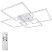 LED-DECKENLEUCHTE Vexlor 72.4/72.4/7.3 cm - Weiß, Metall (72.4/72.4/7.3cm) - ZMH