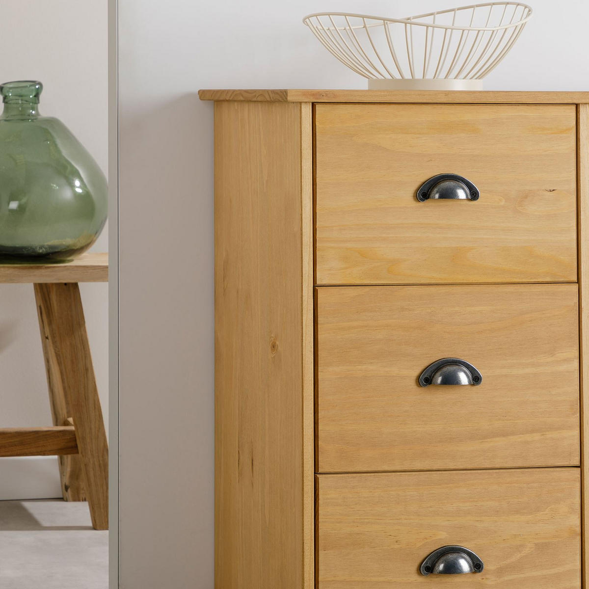 KOMMODE VENETA - Kieferfarben, Holz (78/75/40cm) - IDIMEX