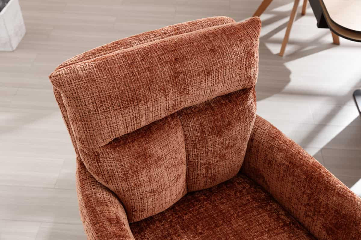 STUHL BIG GEORGE Chenille Braun 90 cm - Braun, Holz/Kunststoff (60/92/67cm) - riess-ambiente