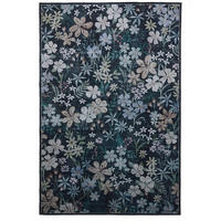 TEPPICH Milly waschbar Multicolor/Schwarz 120/170 cm - Multicolor/Schwarz, Kunststoff/Textil (120/170cm) - benuta
