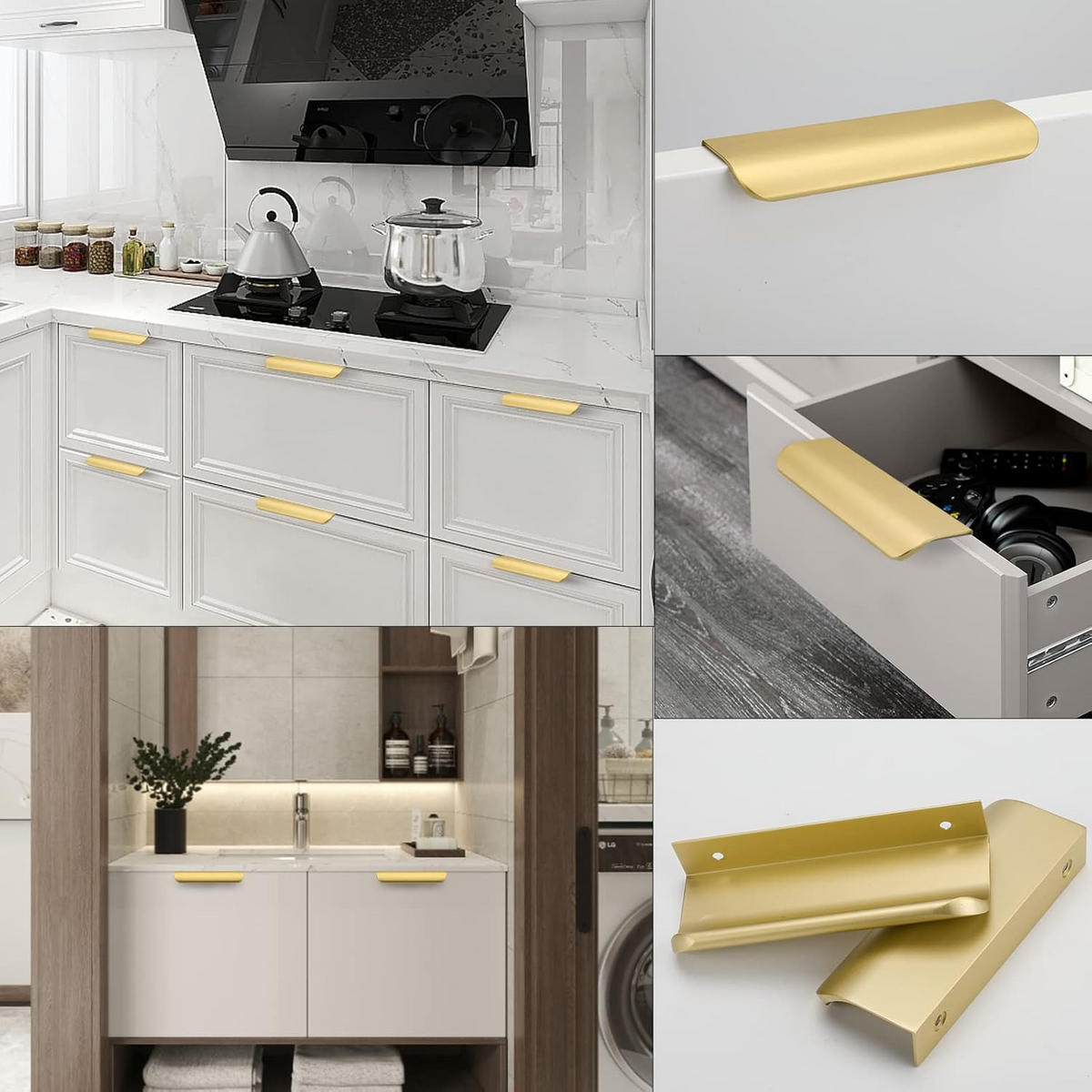 MÖBELGRIFF Gold 15er-Set 128 mm - Goldfarben, Metall (1.8/2/15cm)