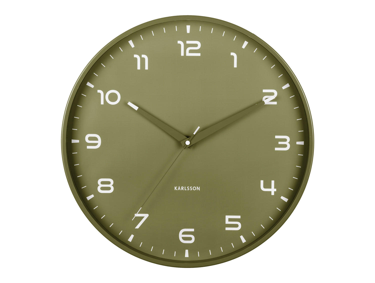 WANDUHR Orgullo Ø40 cm - Grün, Metall (40/4.3/40cm) - Karlsson
