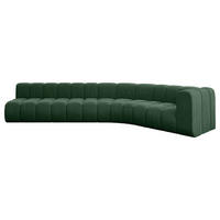 ECKSOFA modulares Sofa Karex-L2 - 399x194x70 cm Grün - Grün, Holzwerkstoff/Textil (399/194cm) - ALTDECOR