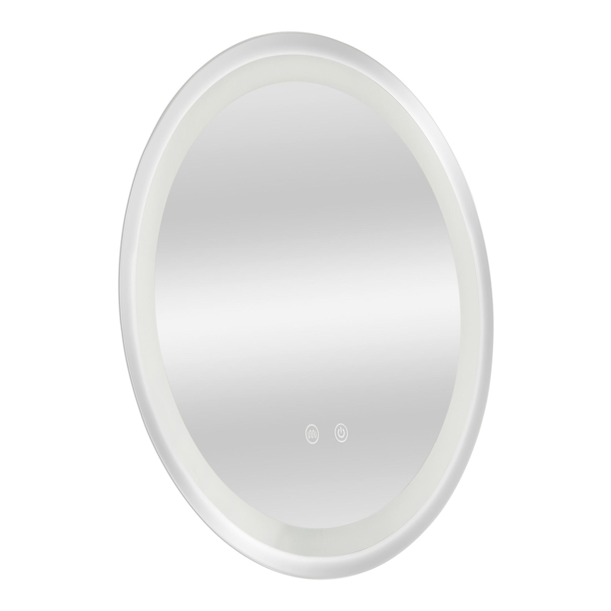 BADEZIMMERSPIEGEL Maratea - Silberfarben, Glas/Metall (50/50/3cm) - pro.tec