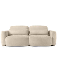 SOFA 3 ELOSA - Creme, Holz/Textil (245/85/115cm) - KONSIMO®