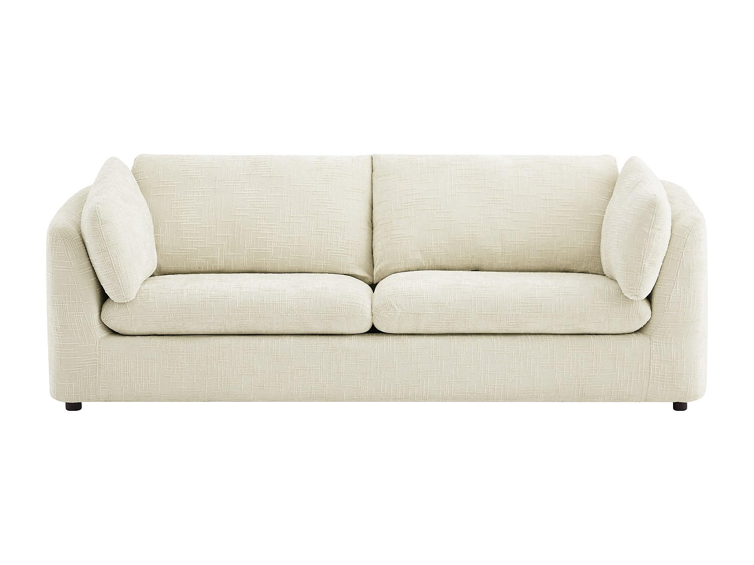 SOFA - 3 Personen - stoff - beige Nurabi - Beige, Textil (228/79/92cm) - Vente-Unique