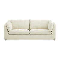 SOFA - 3 Personen - stoff - beige Nurabi - Beige, Textil (228/79/92cm) - Vente-Unique