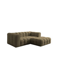 ECKSOFA Solvie Xs In Moly - Grün, Holzwerkstoff/Textil (239/193cm) - Fun Möbel