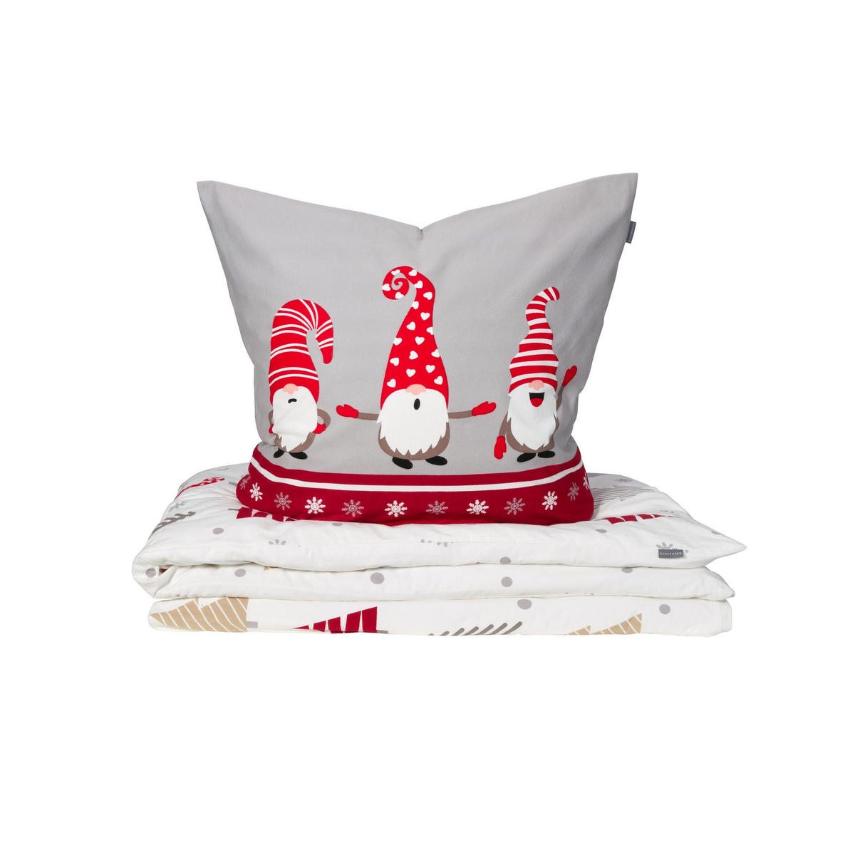 BETTWÄSCHESET Maren - Feinbiber - 2-teilig - 135 x 200 cm - Weiß - Weiß, Textil (135/200cm) - SCHIESSER