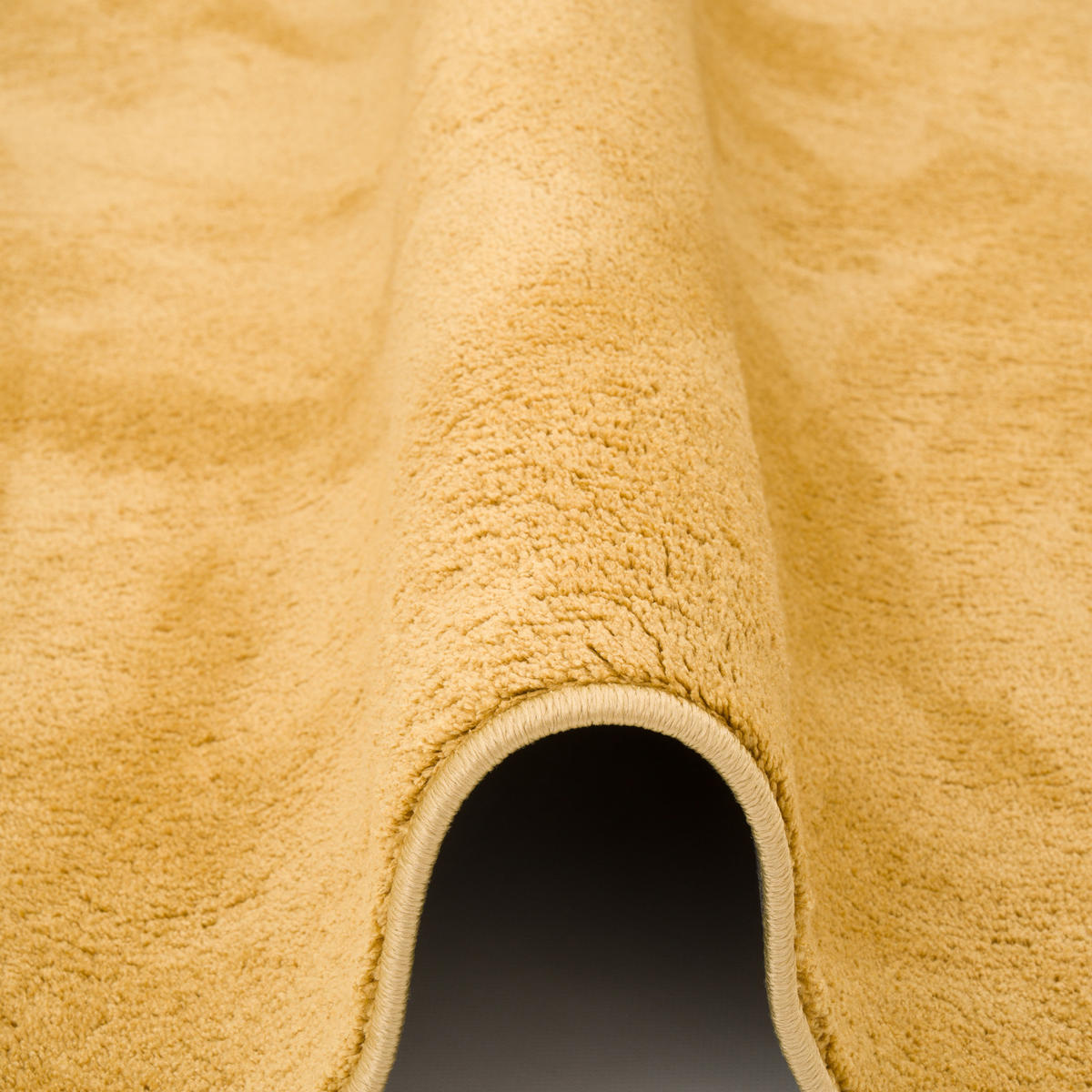 LUXUS SUPER SOFT HOCHFLOR LANGFLOR TEPPICH DELUXE - Currygelb, Textil (160/200cm) - Snapstyle