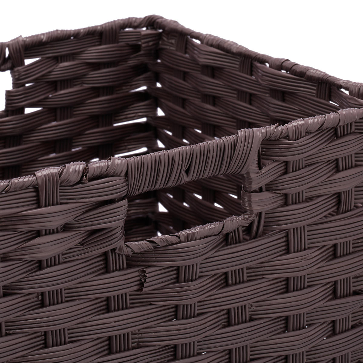 AUFBEWAHRUNGSKORB - Braun, Kunststoff/Metall (32/31/30cm) - Relaxdays