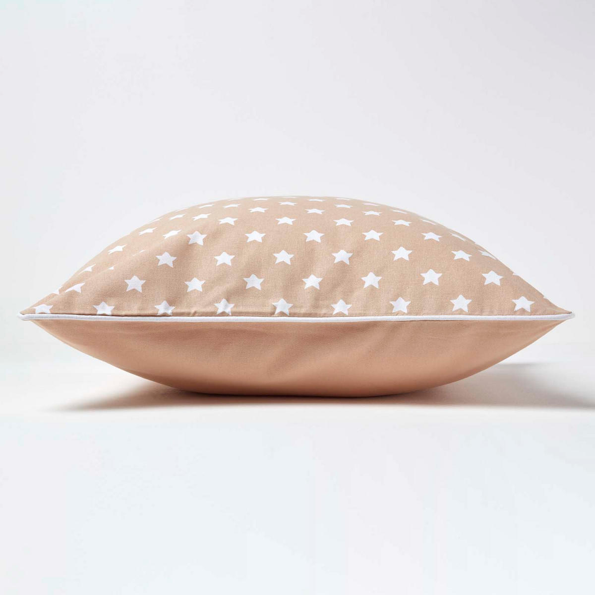KISSENHÜLLE Sterne 60/60 cm, 100% Baumwolle - Beige, Textil (60/60cm) - Homescapes