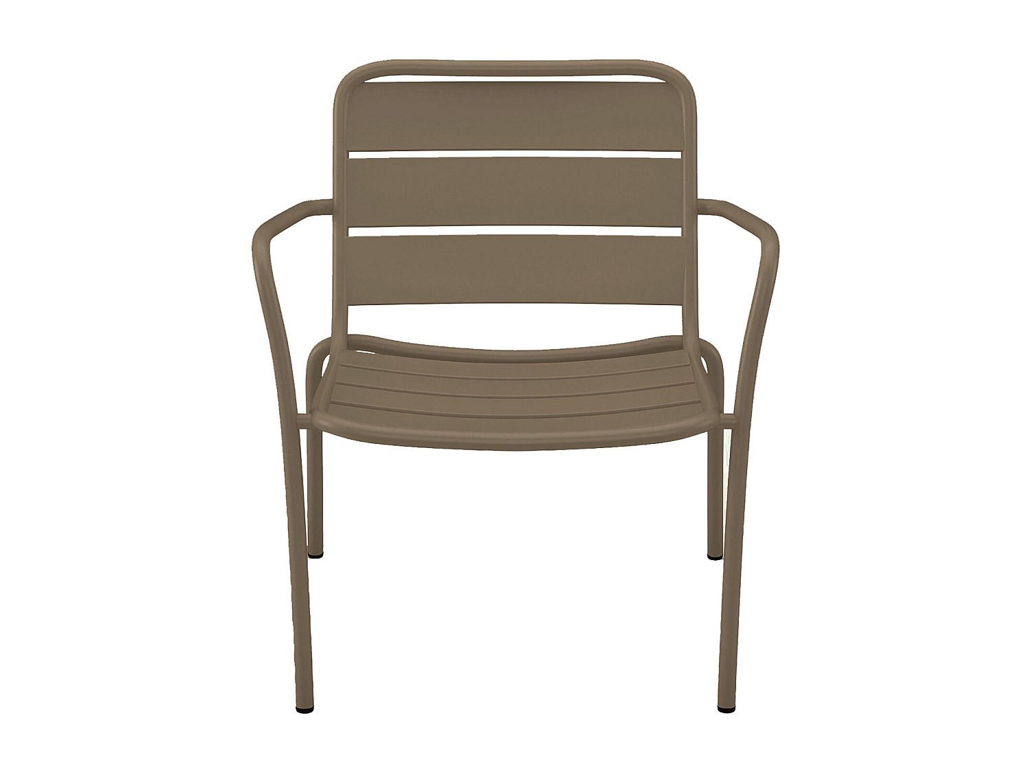 GARTENSESSEL - 1 Person - metall - taupe Mirmande - Taupe, Metall (60/71.5/67.5cm) - Vente-Unique