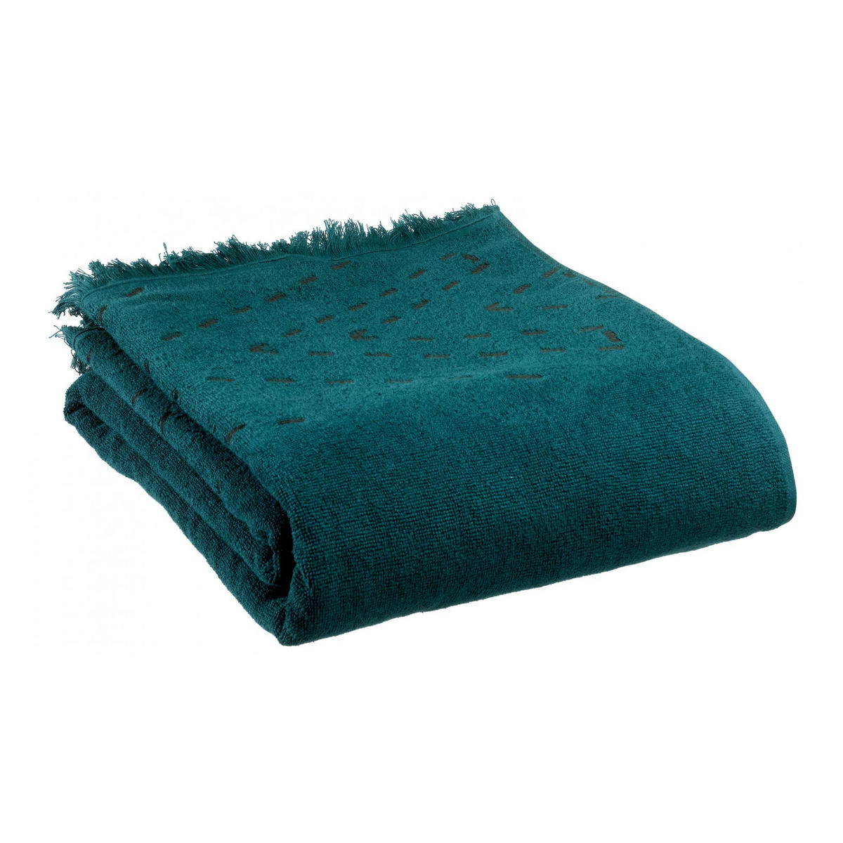 BADETUCH Julia petrolgrün 90 x 150 cm - Dunkelblau, Textil (90/150cm) - Vivaraise