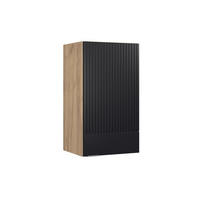 ZÁVĚSNÁ SKŘÍŇKA Fame-Line, černé pruhy, 40 cm - medově dubová/černá, kompozitní dřevo (40/72/34.1cm) - Vicco