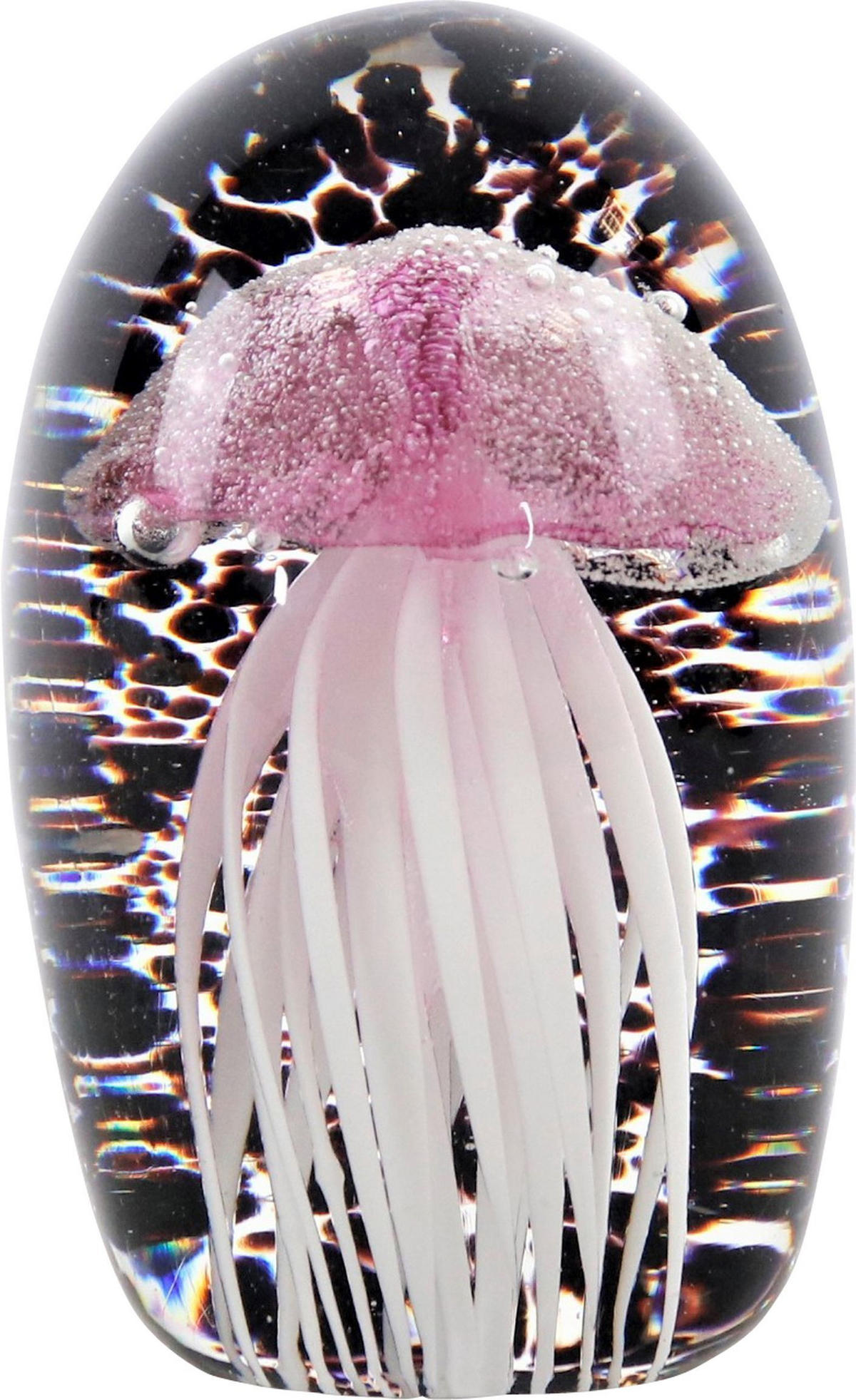 BRIEFBESCHWERER Medusa Rosa Schwarz - Rosa, Glas (4.5/12/4.5cm) - FURNARO