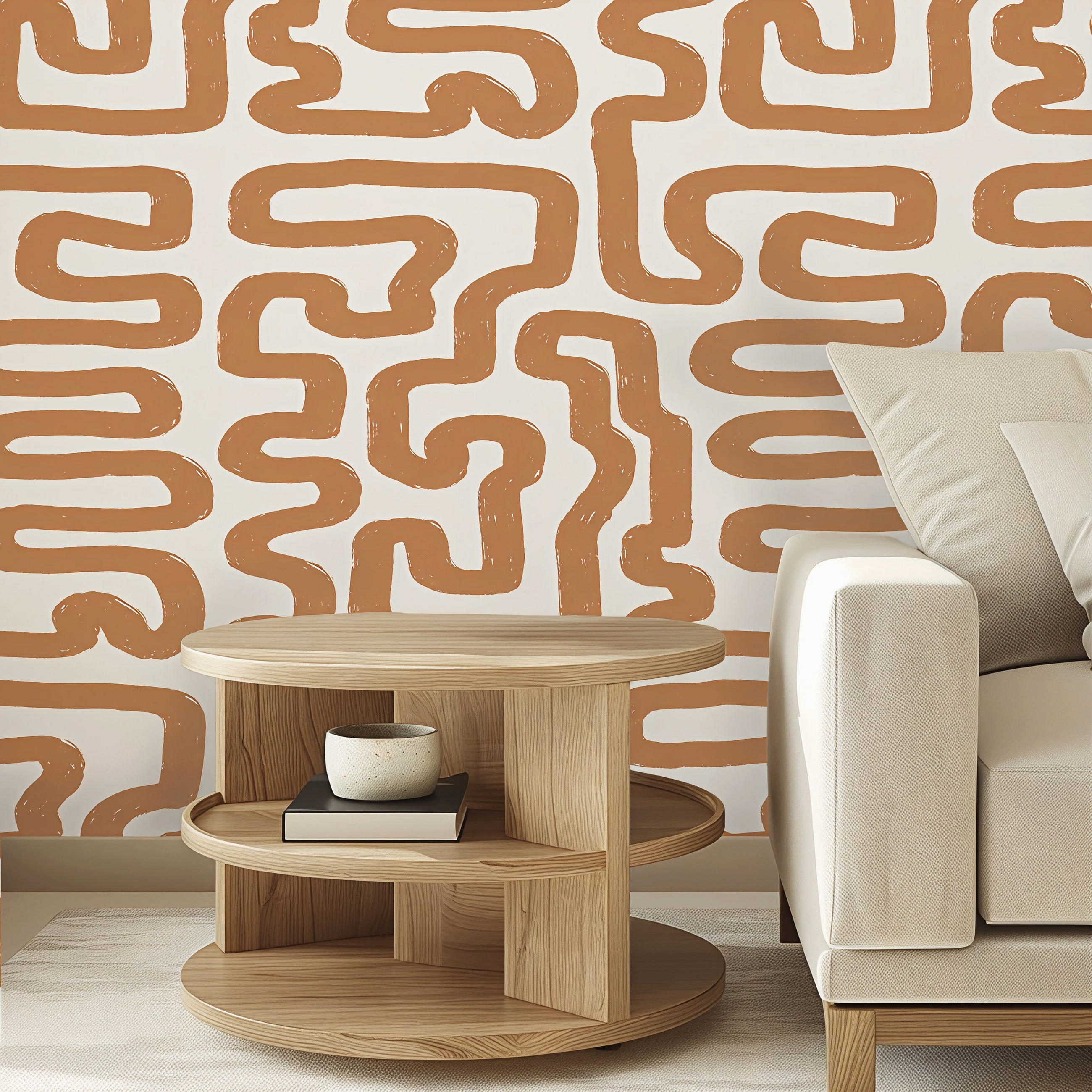 Wallpapers4Beginners Tapete Braun 200x280 cm
