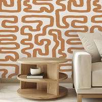 TAPETE Abstrakt aus echtem Papier, 200x280cm, 8 Bögen - Braun, Papier (200/280cm) - WALLPAPERS4BEGINNERS