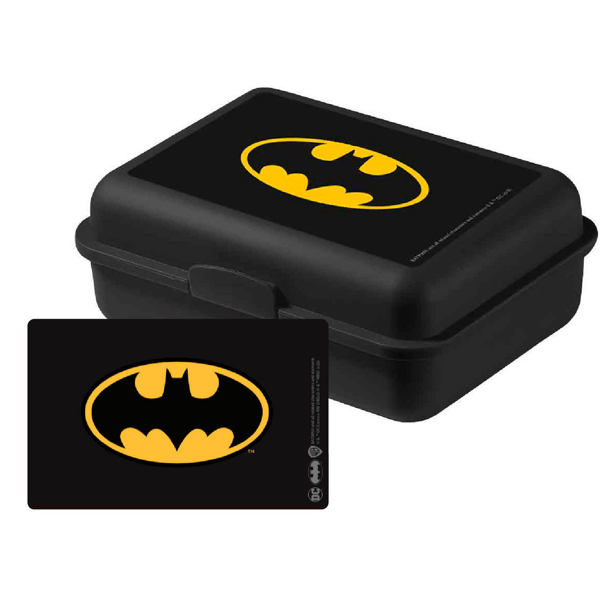 BROTDOSE DC Comics Batman Logo Schwarz 17,5 x 12,8 x 6,9 cm - Schwarz, Kunststoff (17.5/6.9/12.8cm) - DC Comics