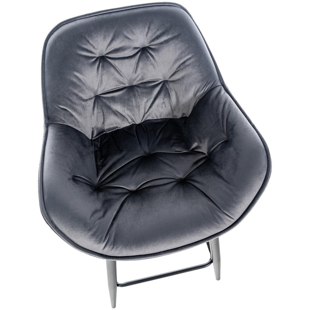 Thumbnail - CLP Barhocker, Dunkelgrau, Textil, 54x103x57.5 cm, Esszimmer, Barmöbel, Barhocker
