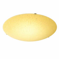 LED DECKENLEUCHTE Metall Gelb - Gelb, Glas (39.5/39.5/8cm)