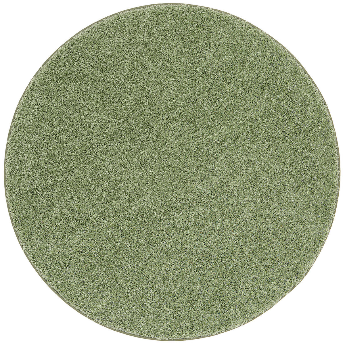 LUXUS HOCHFLOR LANGFLOR TEPPICH MILANO RUND - Mintgrün, Textil (160/160cm) - Snapstyle