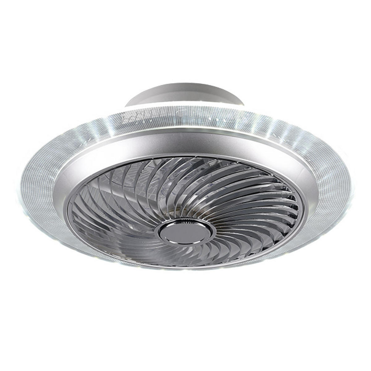 LED DECKENLEUCHTE NARVIK Silber Chrom - Silberfarben, Metall (55/55/22cm)