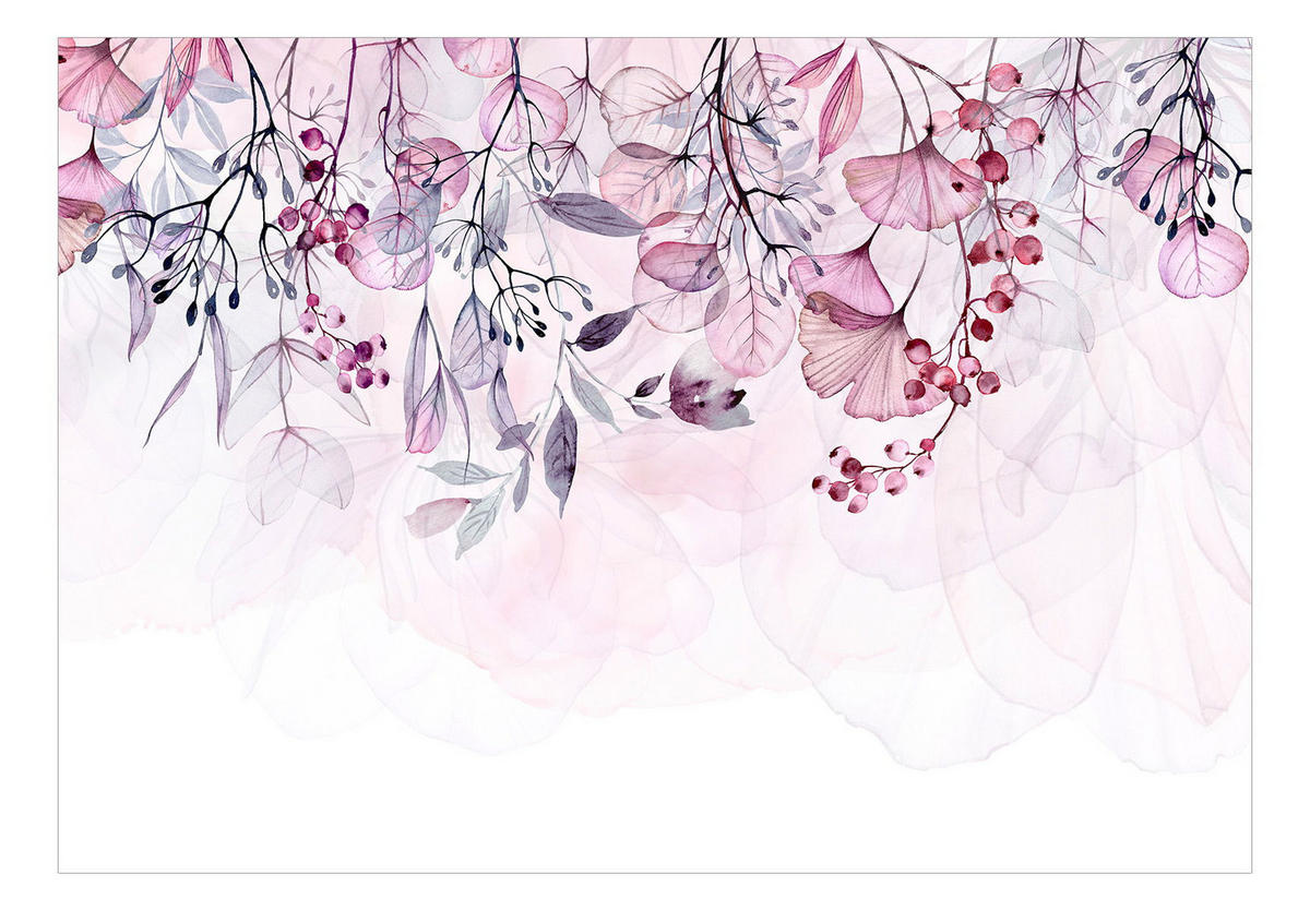 SELBSTKLEBENDE FOTOTAPETE 392/280 cm - Pink/Grau, Kunststoff/Textil (392/1cm) - KUNSTLOFT