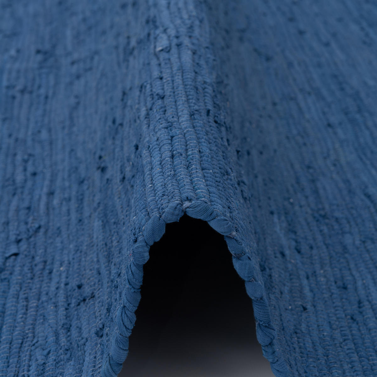 BAUMWOLLE NATUR TEPPICH JOLLY COTTON - Dunkelblau, Textil (70/140cm) - Pergamon
