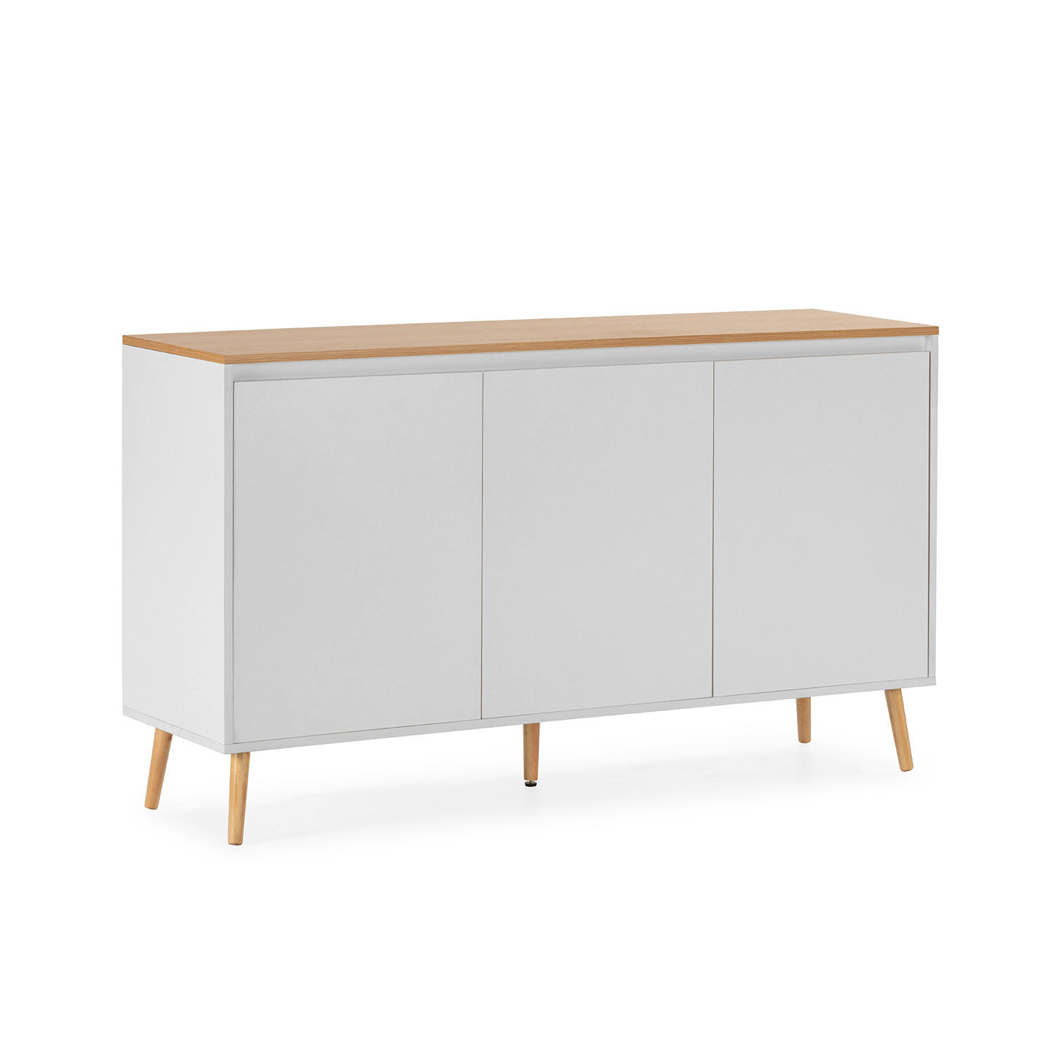 SIDEBOARD Desi 3 türen Weiß - Weiß, Holzwerkstoff (140/80/40cm)