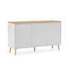 SIDEBOARD Desi 3 türen Weiß - Weiß, Holzwerkstoff (140/80/40cm)