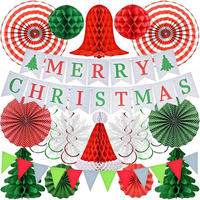 WEIHNACHTSDEKO Set 26-teilig - Multicolor, Papier (25.4cm)