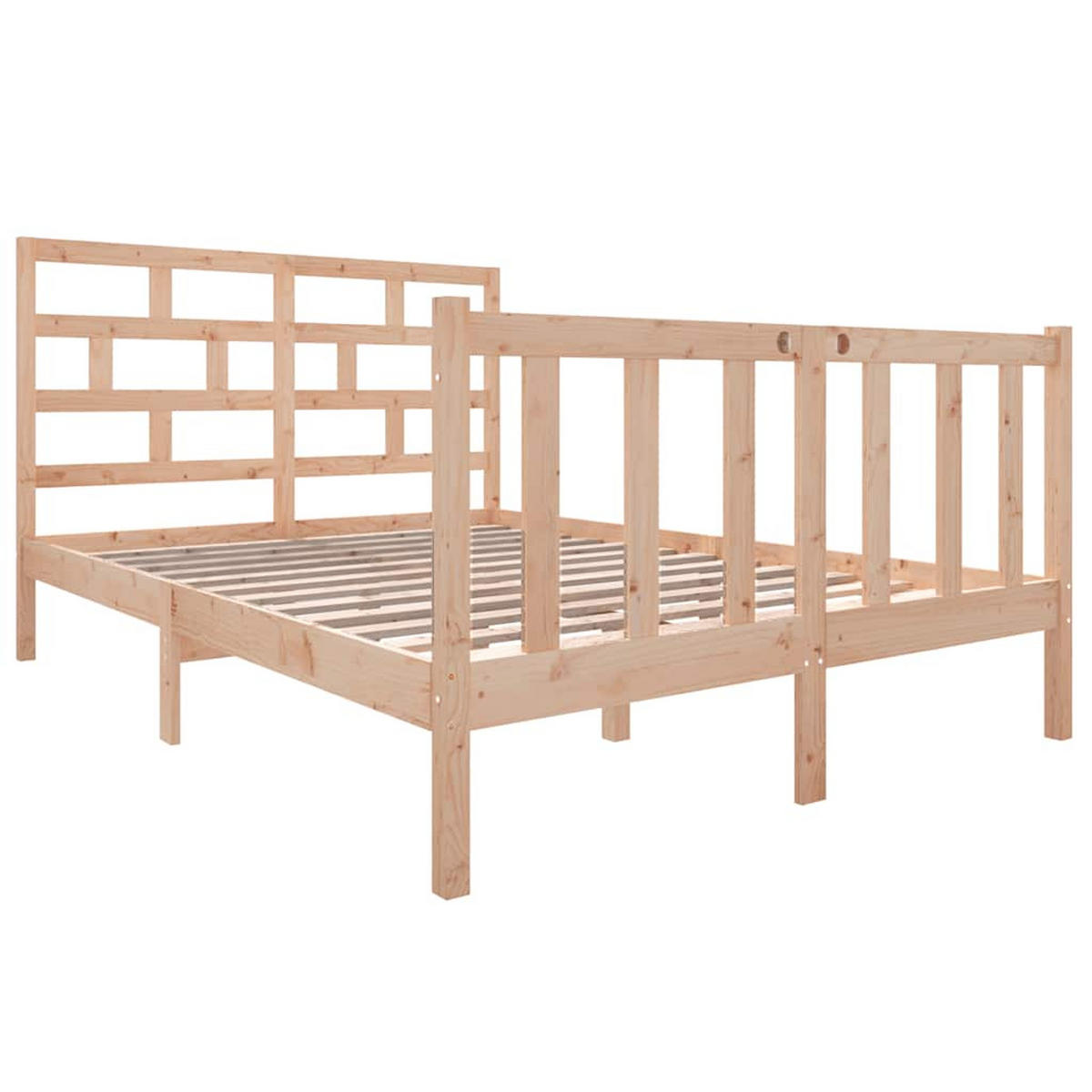 BETT Kilpatrick 145.5/195.5 cm - Braun, Holz (140/190cm) - Nettlife