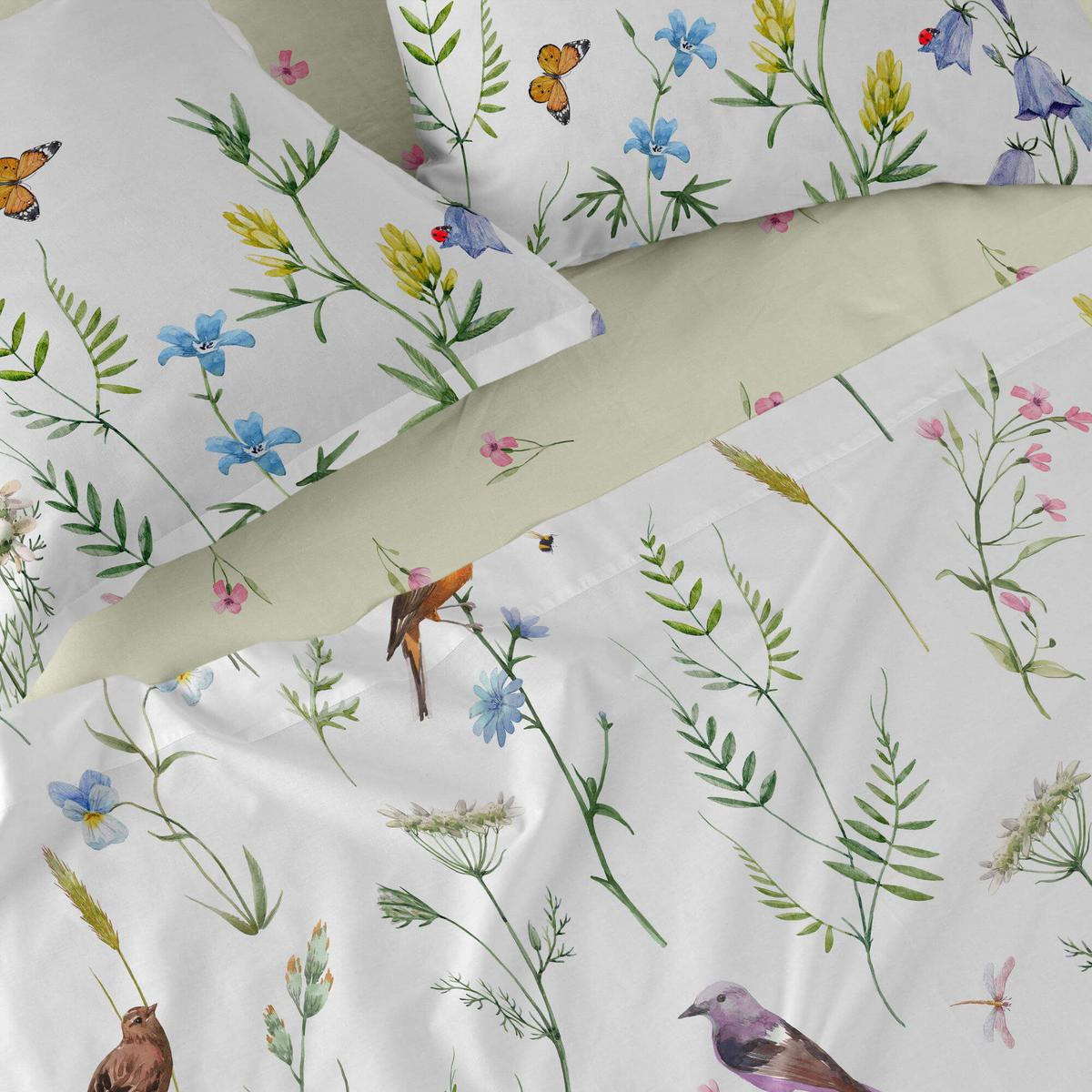 SPANNBETTTUCH manarola 140x200x32 cm mehrfarbig - Multicolor, Textil (140/200cm) - Happy Friday