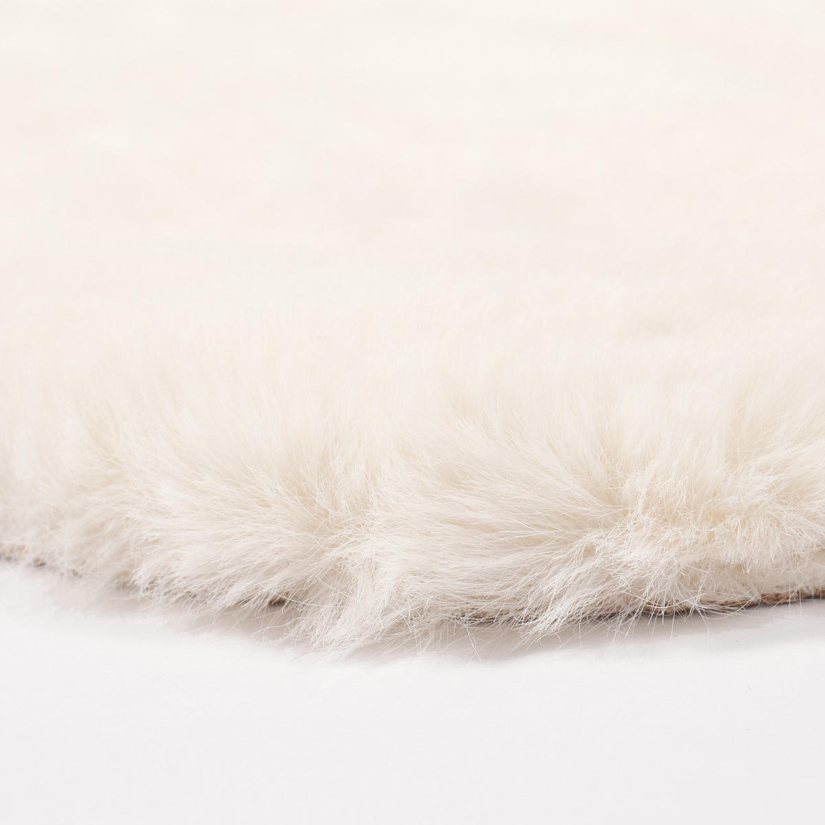 HOCHFLOR-TEPPICH Cosy 500 Ivory 60x90 cm - Creme, Kunststoff/Textil (60/90cm) - carpet city