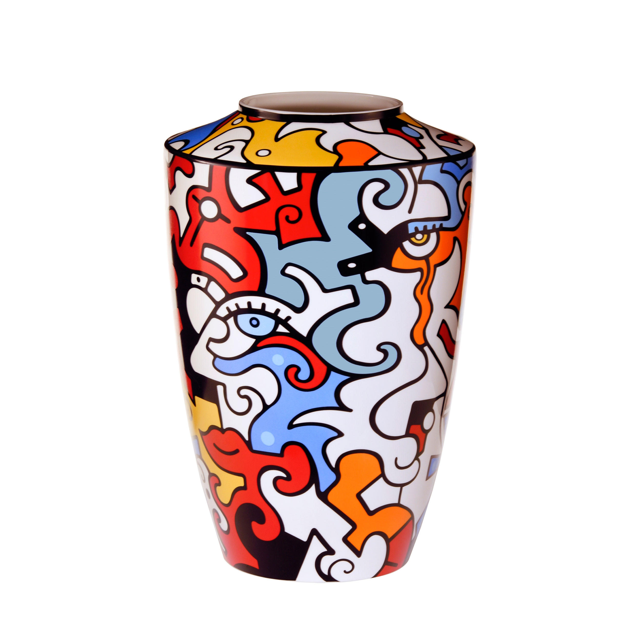 VASE Billy the Artist -Evolution of love, Bunt, 42 cm - Multicolor, Keramik (42cm) - Goebel