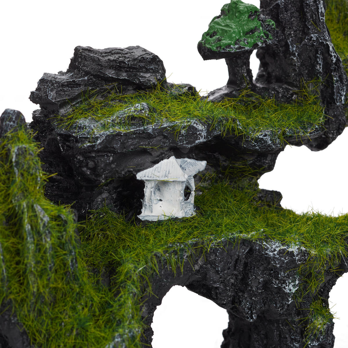 DEKORÁCIA akvária - čierna, plast (23.5/17/8.5cm) - Relaxdays