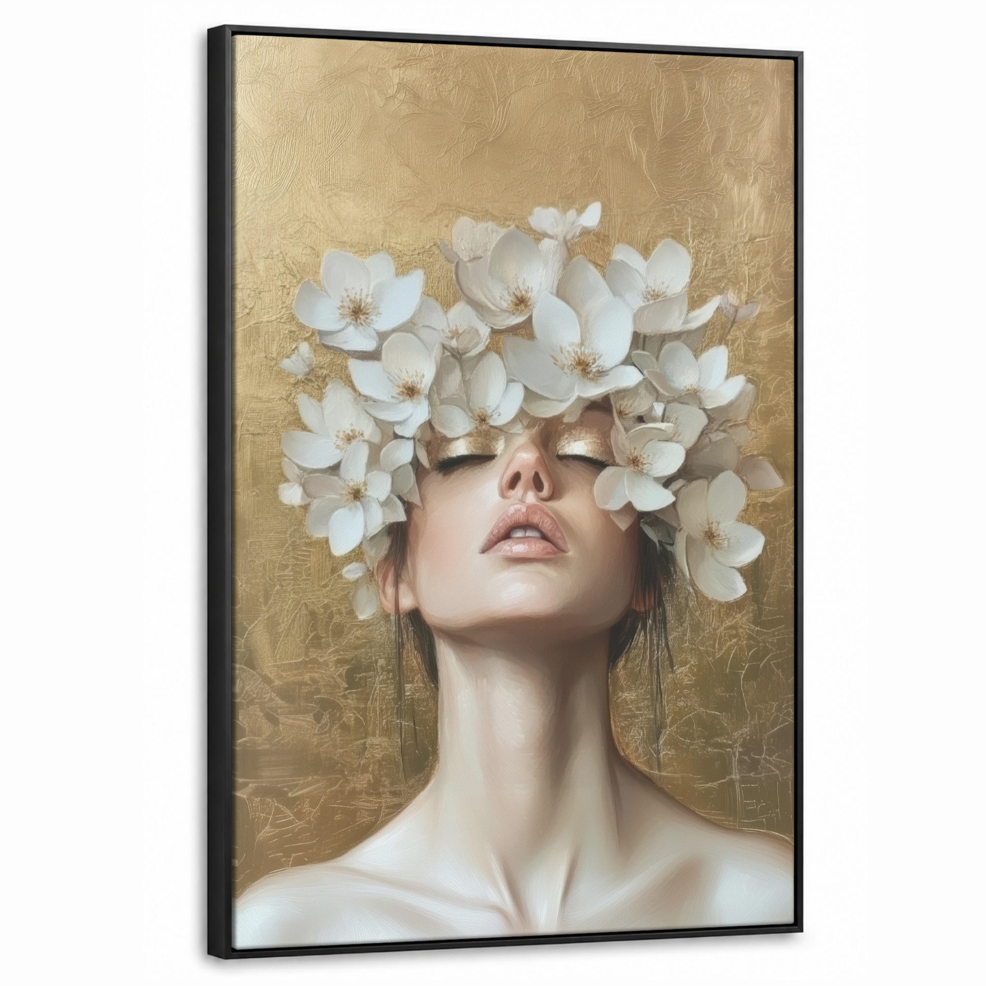 MuchoWow Leinwand Gold 60x90 cm