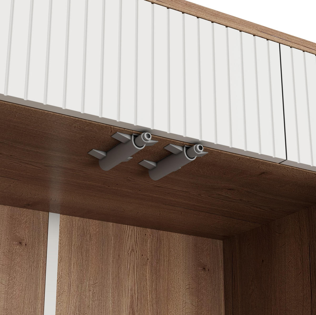 SCHUHSCHRANK aus MDF & Spanplatte 90x35x100cm in Weiß mit Kippsicherung - Weiß, Holzwerkstoff (90/100/35cm) - Modfu