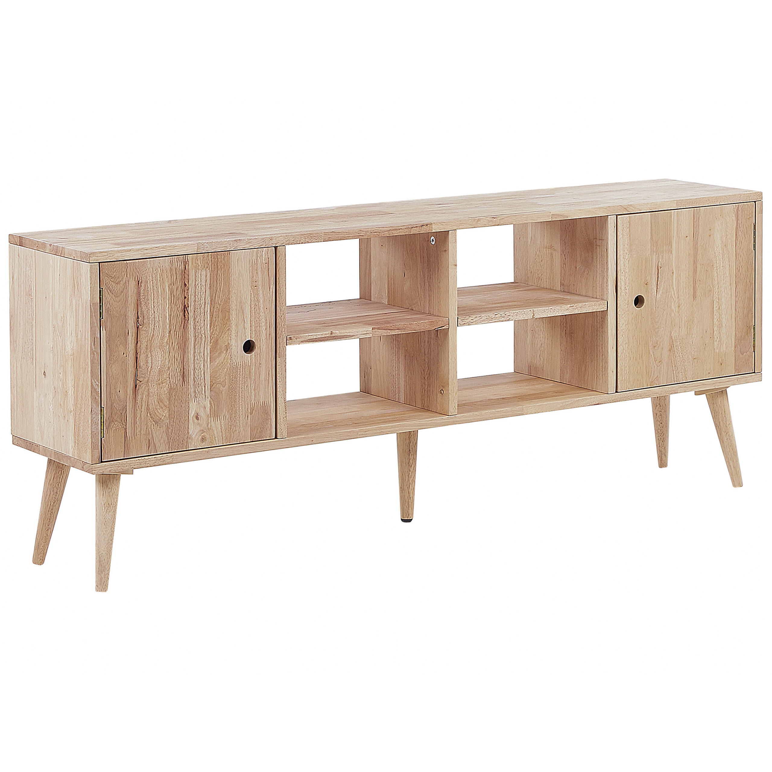 Beliani TV STOLEK Světle hnědý CHANDLER 30/145/59 cm