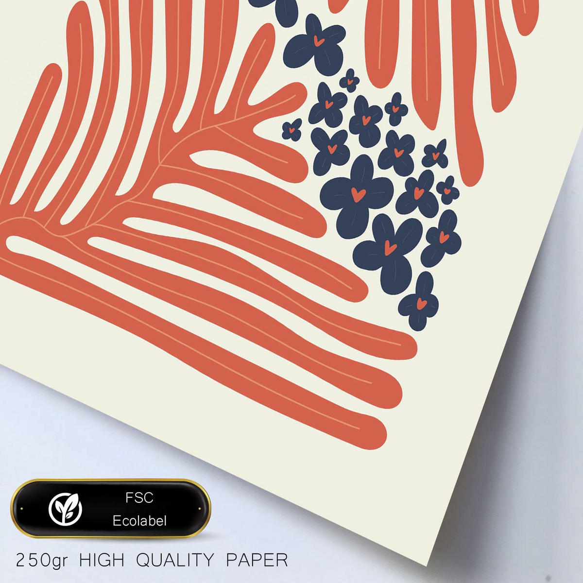 POSTER Set Mit 6 Minimalistischen In Pastellfarben Sommerkollektion Drucke Von Landschaften Und Natur Für Innenarchitektur A3 & A4 Schwarzer Rahmen - Schwarz, Papier (29/3cm) - Nacnic