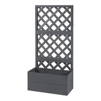 BLUMENKASTEN Amstelveen - Grau, Kunststoff (65/135/30cm) - [en.casa]
