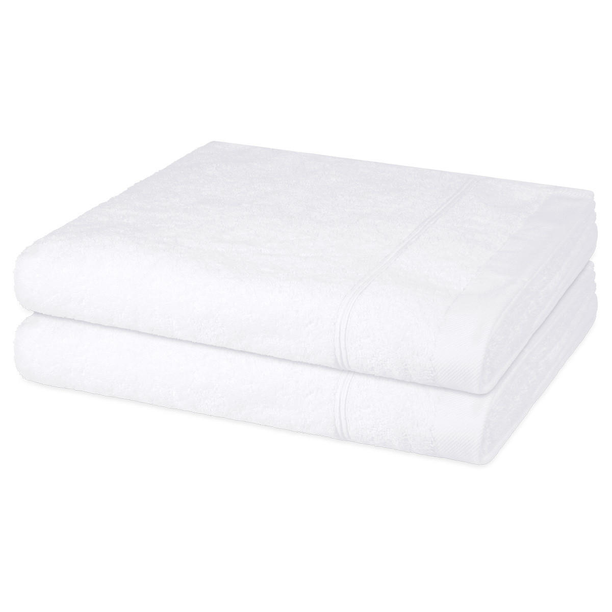 DUSCHTUCH Rubin 2er-Set - Weiß, Textil (70/140cm) - Ross